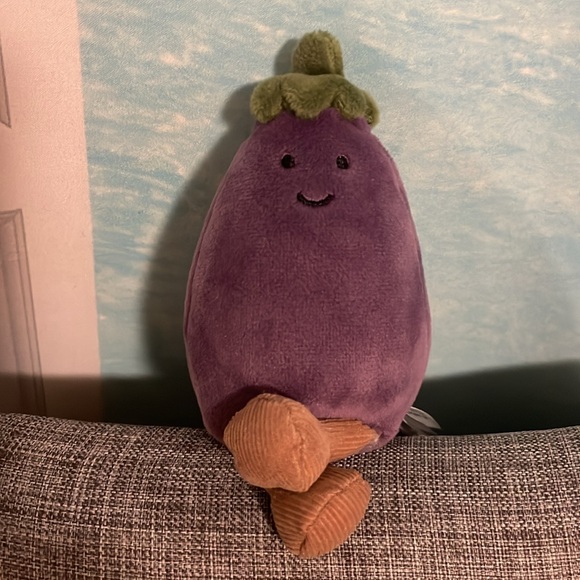 Jellycat Vivacious Aubergine Bag Charm - Picture 5 of 5